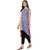Janasya Women's Multicolor Crepe High Low Hemline Floral Print Kurta