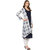 Janasya Women's Blue Cotton A-Line Abstract Print Kurta