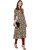 Janasya Women's Brown Cotton A-Line Abstract Print Kurti