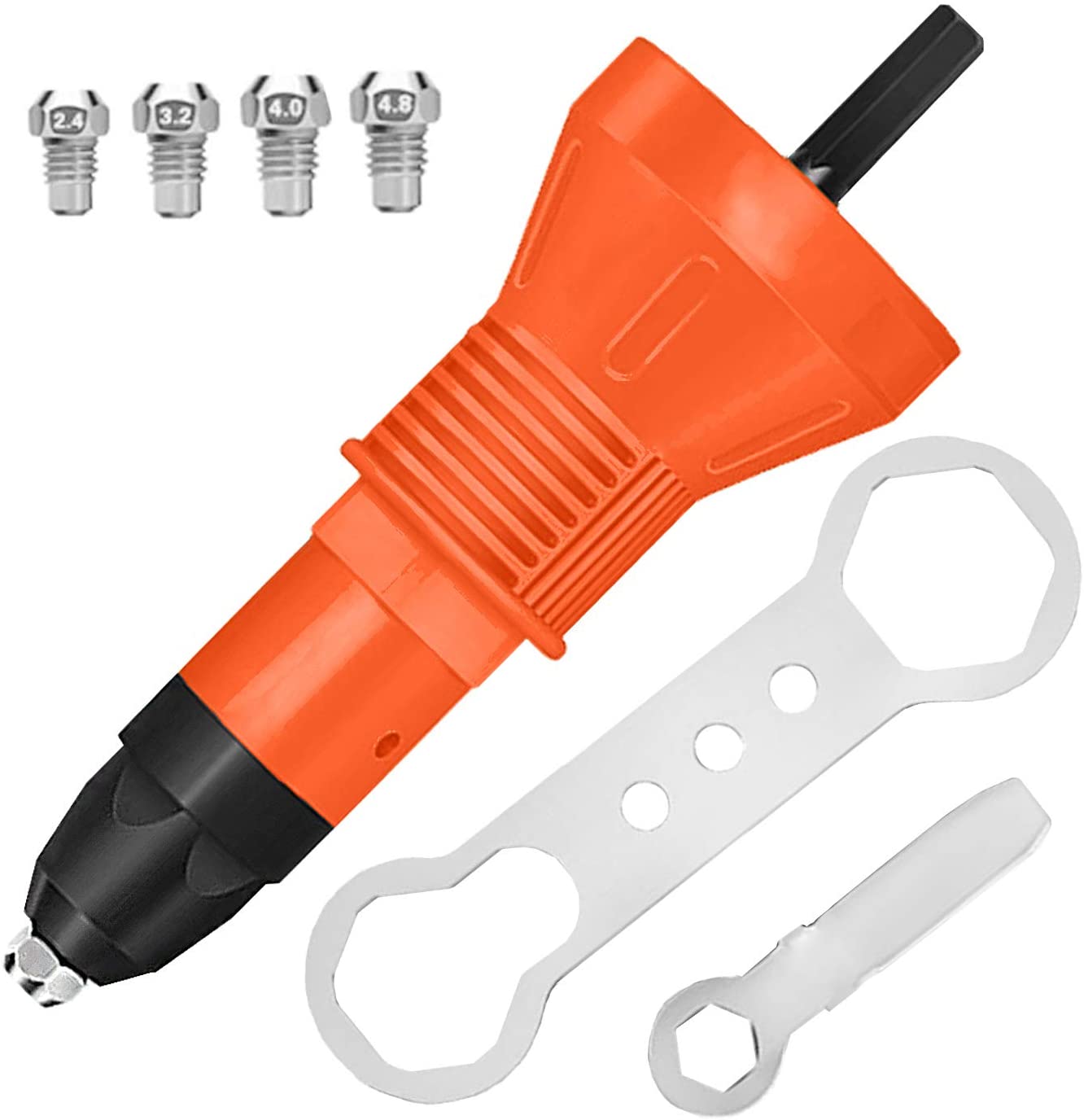 Buy Rivet Gun Adapter - Electric Cordless Riveting Drill Metal Riveter ...