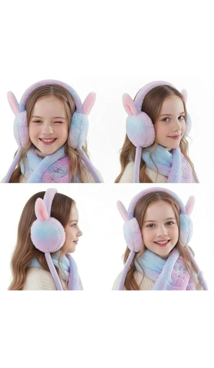 Simple Rabbit With Headphones Buy Cute jumping rabbit Earmuff Headphones for Kids Girls boys with ...
