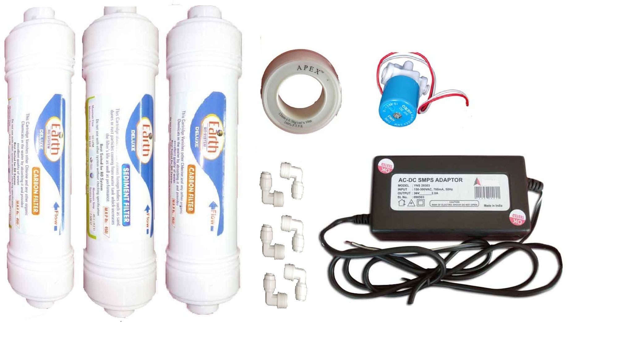 Buy Divine RO systems RO service kit carbon, sediment, sv, smps RO ...