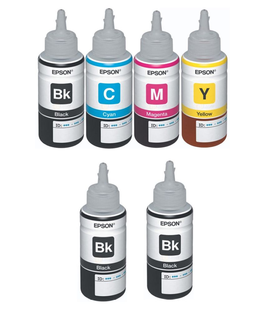 T6643 Color Buy Epson Ink All Colors with 2 Black Extra (T6641-B,T6642-C,T6643-M ...