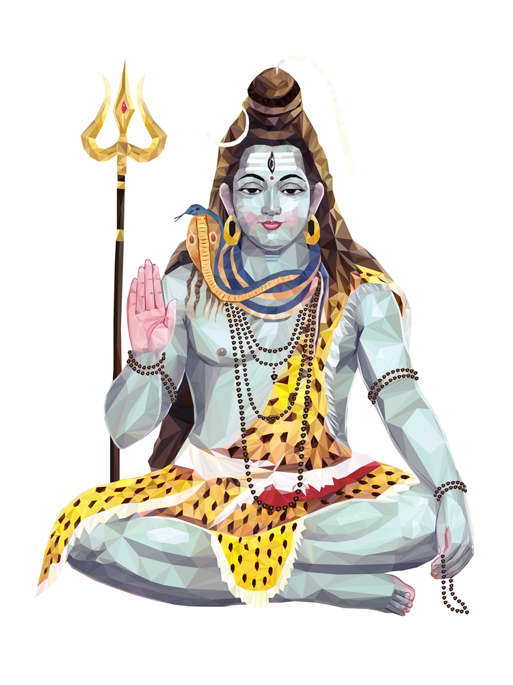 Buy lord shiva 4 Poster 300 GSM Thick Paper Print By 5 Ace |Sticker ...
