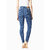 Miss Chase Women's Blue My property Midrise Denim Pant