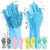 Scrub Gloves, Non-Slip Heat-Resistant Silicone Rubber Gloves, Kitchen Dish Washing Cleaning (Assorted Colors).