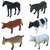 Cartoon Animal,Pet Domestic Animals Figures Set for Kids Educational Toy Learning Toy - Big Size (Pack of 6 Pet Animals)