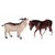 Cartoon Animal,Pet Domestic Animals Figures Set for Kids Educational Toy Learning Toy - Big Size (Pack of 6 Pet Animals)