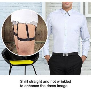 male garter belt for dress shirt Arm Garters for Men - Sleeve Garter, Classic Armband in Black & Red for  Party & Casino Dealer