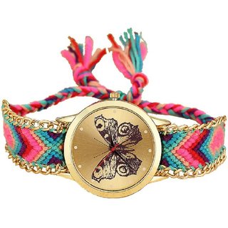 Women Wadding party (Butturfly) Handmade Bracelet  Hand Girls  Ladies Braslate Watches