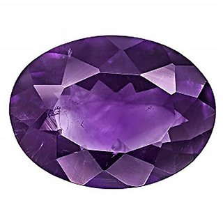 Lab Certified Stone Amethyst /Jamuniya 7.25 Ratti Semi- Precious loose Gemstone By CEYLONMINE