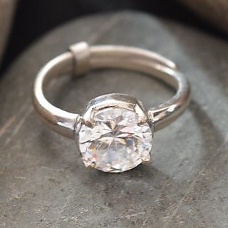 Zircon Silver Ring Natural  Original gemstone zircon ring by Ceylonmine