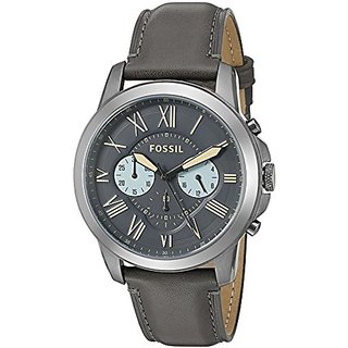Buy Fossil Grant Chronograph Gunmetal Dial Mens Watch - FS5183 Online ...