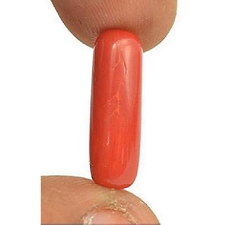 Red Coral Stone 6.5 ratti original  unheated moonga gemstone for unisex for Ceylonmine