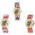 Neutron Treading Traditional Elephant Analogue Multi Color Color Girls And Women Watch - G159-G163-G155 (Combo Of  3 )