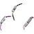 Neutron Brand New Branded World Cup And Fish Shape Analogue Black, Purple And Pink Color Girls And Women Watch - G1-G54-G9 (Combo Of  3 )