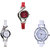Neutron Classical Branded World Cup Analogue Red And White Color Girls And Women Watch - G5-G6-G50 (Combo Of  3 )