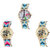 Neutron Treading Model Paris Eiffel Tower And Elephant Analogue Multi Color Color Girls And Women Watch - G149-G154-G160 (Combo Of  3 )