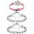 Neutron Modern Royal World Cup And Chain Analogue Pink And Silver Color Girls And Women Watch - G3-G70-G70 (Combo Of  3 )