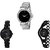 Neutron Contemporary Love Chain Analogue Silver And Black Color Girls And Women Watch - G288-GL221-G68 (Combo Of  3 )
