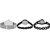 Neutron Contemporary Love Chain Analogue Silver And Black Color Girls And Women Watch - G288-GL221-G68 (Combo Of  3 )