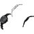 Neutron Contemporary Love Chain Analogue Silver And Black Color Girls And Women Watch - G288-GL221-G68 (Combo Of  3 )