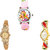 Neutron Classical Professional Barbie Doll And Peacock Analogue Pink And Gold Color Girls And Women Watch - G7-G265-G116 (Combo Of  3 )
