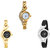 Neutron New Wrist  Chain And World Cup Analogue Gold And Black Color Girls And Women Watch - G115-G336-G1 (Combo Of  3 )