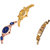 Neutron Latest Fancy Flower Dimond Analogue Gold And Rose Gold Color Girls And Women Watch - G265-G340-G125 (Combo Of  3 )