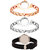 Neutron Modern Stylish Chain Analogue Rose Gold, Silver And Black Color Girls And Women Watch - G69-G404-G8 (Combo Of  3 )