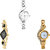 Neutron Best Exclusive Chain Analogue Silver And Gold Color Girls And Women Watch - G70-G266-G115 (Combo Of  3 )