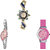 Neutron Classical Stylish Peacock Analogue Gold, Silver And Pink Color Girls And Women Watch - G119-G405-G9 (Combo Of  3 )