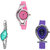 Neutron Contemporary Quartz World Cup And Fish Shape Analogue Pink, Silver And Purple Color Girls And Women Watch - G3-G406-G54 (Combo Of  3 )