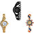 Neutron Latest Quartz Chain And Peacock Analogue Black And Gold Color Girls And Women Watch - G68-G115-G118 (Combo Of  3 )