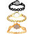 Neutron Latest Quartz Chain And Peacock Analogue Black And Gold Color Girls And Women Watch - G68-G115-G118 (Combo Of  3 )