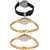 Neutron Brand New Designer Fish Shape Analogue Black And Gold Color Girls And Women Watch - G55-G122-G122 (Combo Of  3 )