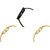Neutron Brand New Designer Fish Shape Analogue Black And Gold Color Girls And Women Watch - G55-G122-G122 (Combo Of  3 )