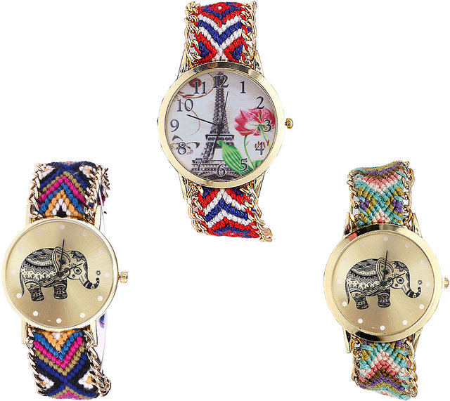 Buy Neutron Latest Chronograph Paris Eiffel Tower And Elephant Analogue ...