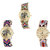 Neutron Best Collegian Elephant Analogue Multi Color Color Girls And Women Watch - G156-G311-G316 (Combo Of  3 )