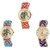 Neutron Brand New Chronograph Elephant Analogue Multi Color Color Girls And Women Watch - G155-G161-G318 (Combo Of  3 )