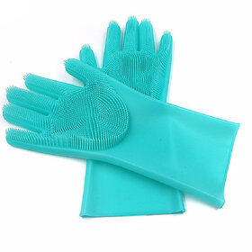 Eastern Club Reusable Rubber Silicon Household Safety Wash Scrubber Heat Re