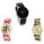 Neutron New Quartz Elephant Analogue Black And Multi Color Color Girls And Women Watch - G174-G163-G167 (Combo Of  3 )