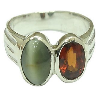 100 Original Cat's Eye  Gomed silver Plated Ring By CEYLONMINE