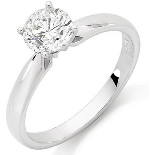 CEYLONMINE Natural American Diamond Ring with original  unheated silver  Diamond Stone Ring