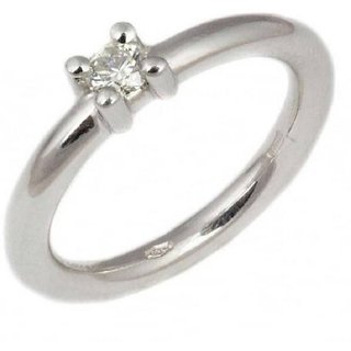 CEYLONMINE Natural Diamond Ring Original & Certified gemstone ring silver ring ( American Diamond )