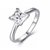 CEYLONMINE Natural American Diamond Ring with original  unheated silver  Diamond Stone Ring