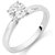 CEYLONMINE Natural American Diamond Ring with original  unheated silver  Diamond Stone Ring