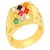 Navratan Ring Stone Crystal Natural Lab Certified Stone Navgrah Gold Plated Finger Ring For Astrological Purpose By CEYLONMINE