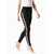 Miss chase Women's Black Solid High Waist Skinny Regular Length Black and White Twill Tape Detailing Jeggings