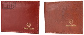 Kismat Fashion Stylish Wallet For Mens (Redis Brown & Oranges Brown).